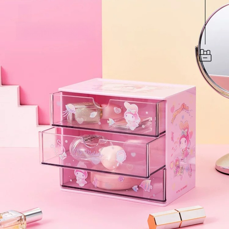 Home Office Desk With Drawers - Sanrio Desktop Storage Box Organizer Student