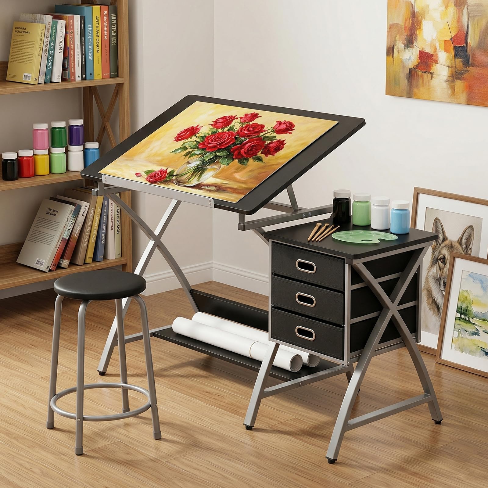 Home Office Free - Tabletop Adjustable Drafting Table, Drawing Table