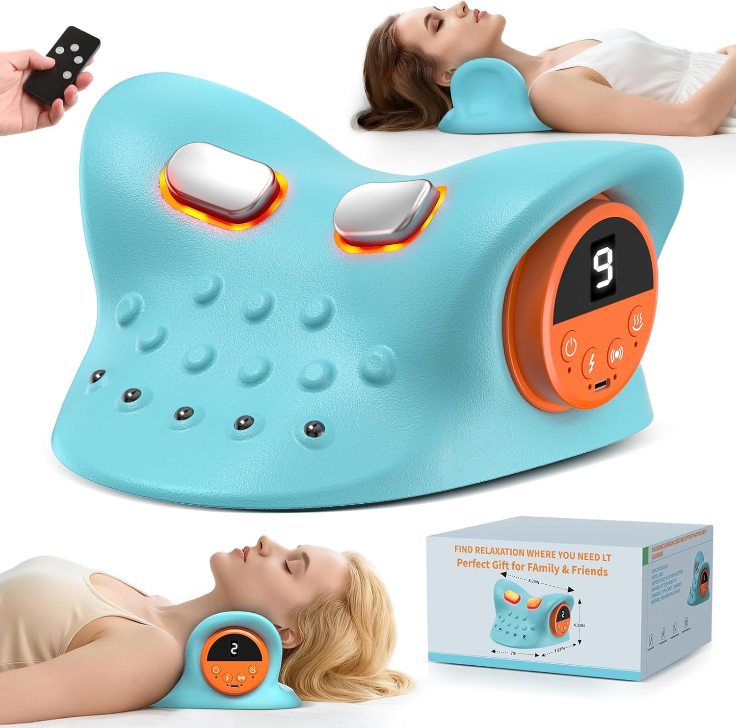 Home Office Alternative - 4-in-1 Neck & Shoulder Massager with