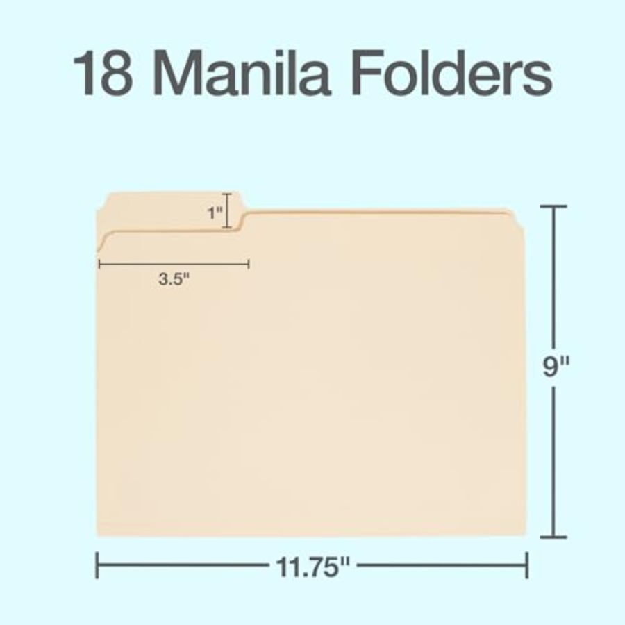 File Folders, 18 Pack, Letter  - Home Office Organization recensie en prijs