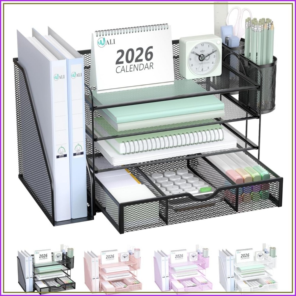4-Tier Desktop File Organizer  - Home Office Desk With Drawers recensie en prijs