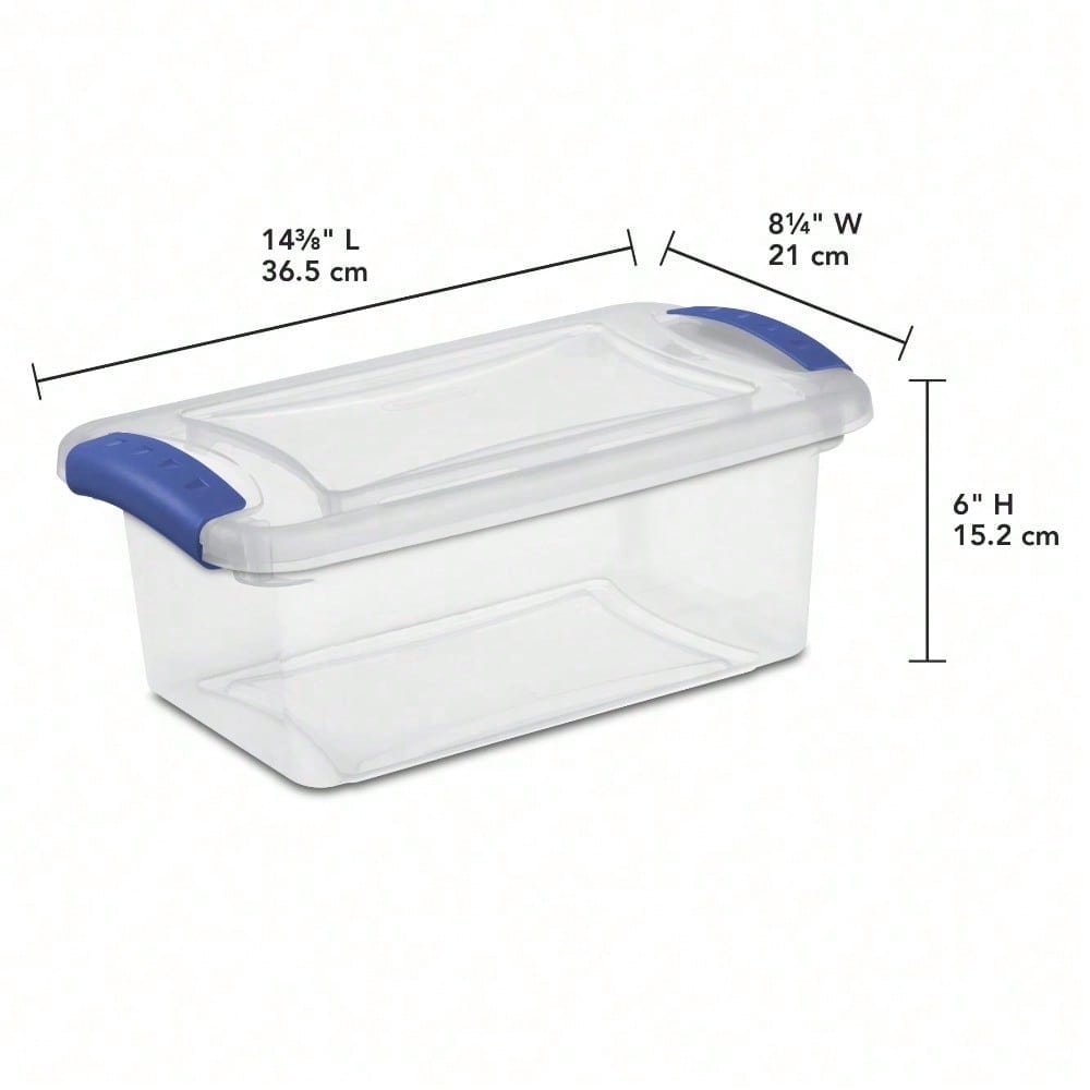 3-Pack 7 Quart Small Clear Pla - Home Office Organization recensie en prijs