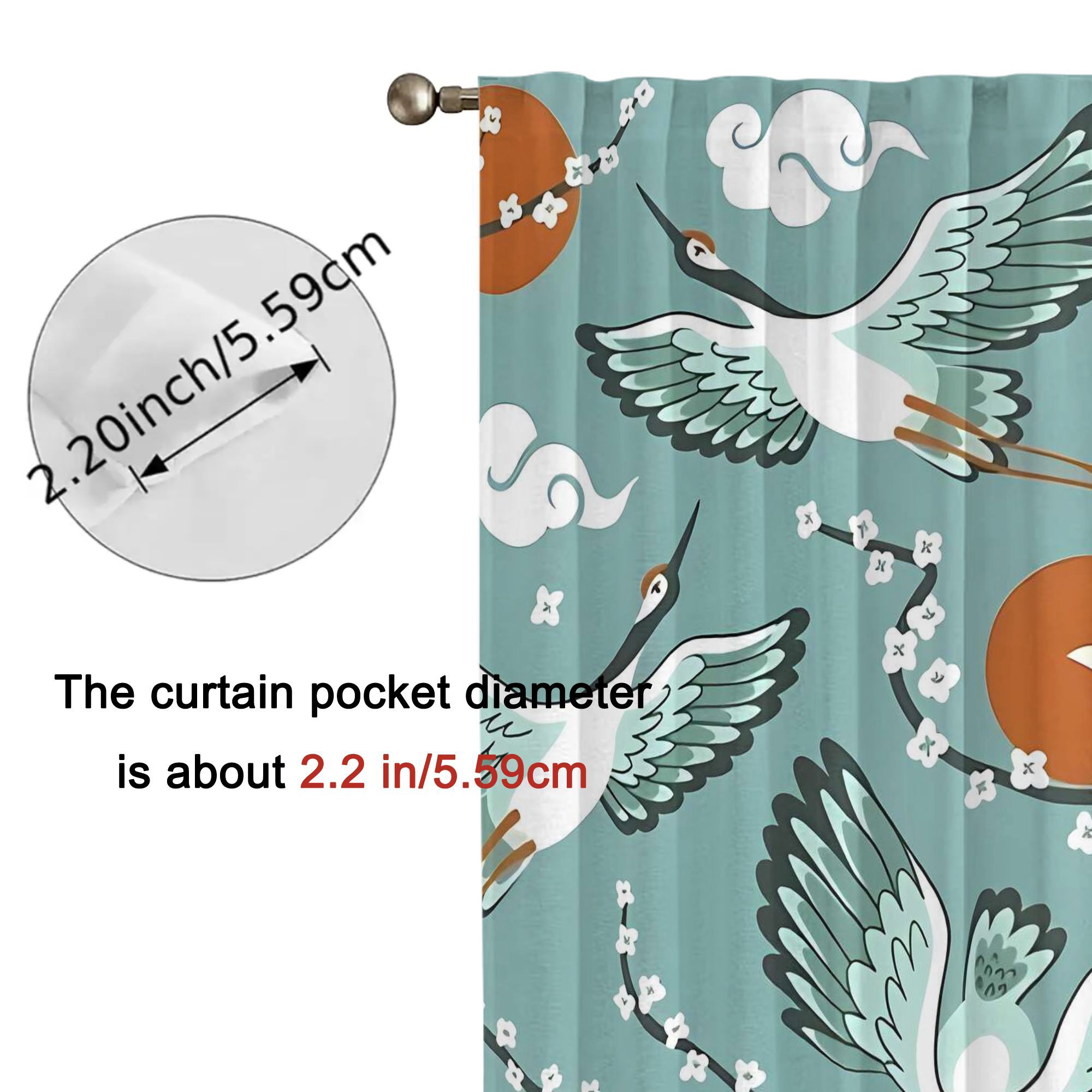 Elegant Teal Watercolor Bird C - Home Office Japandi recensie en prijs