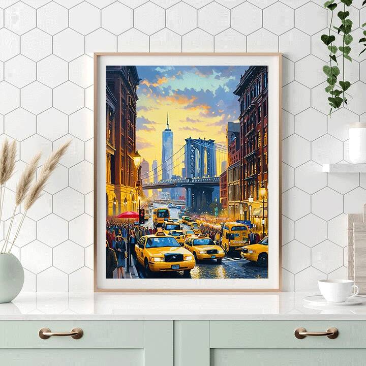 HUACAN Diamond Painting New Yo - Home Office York recensie en prijs