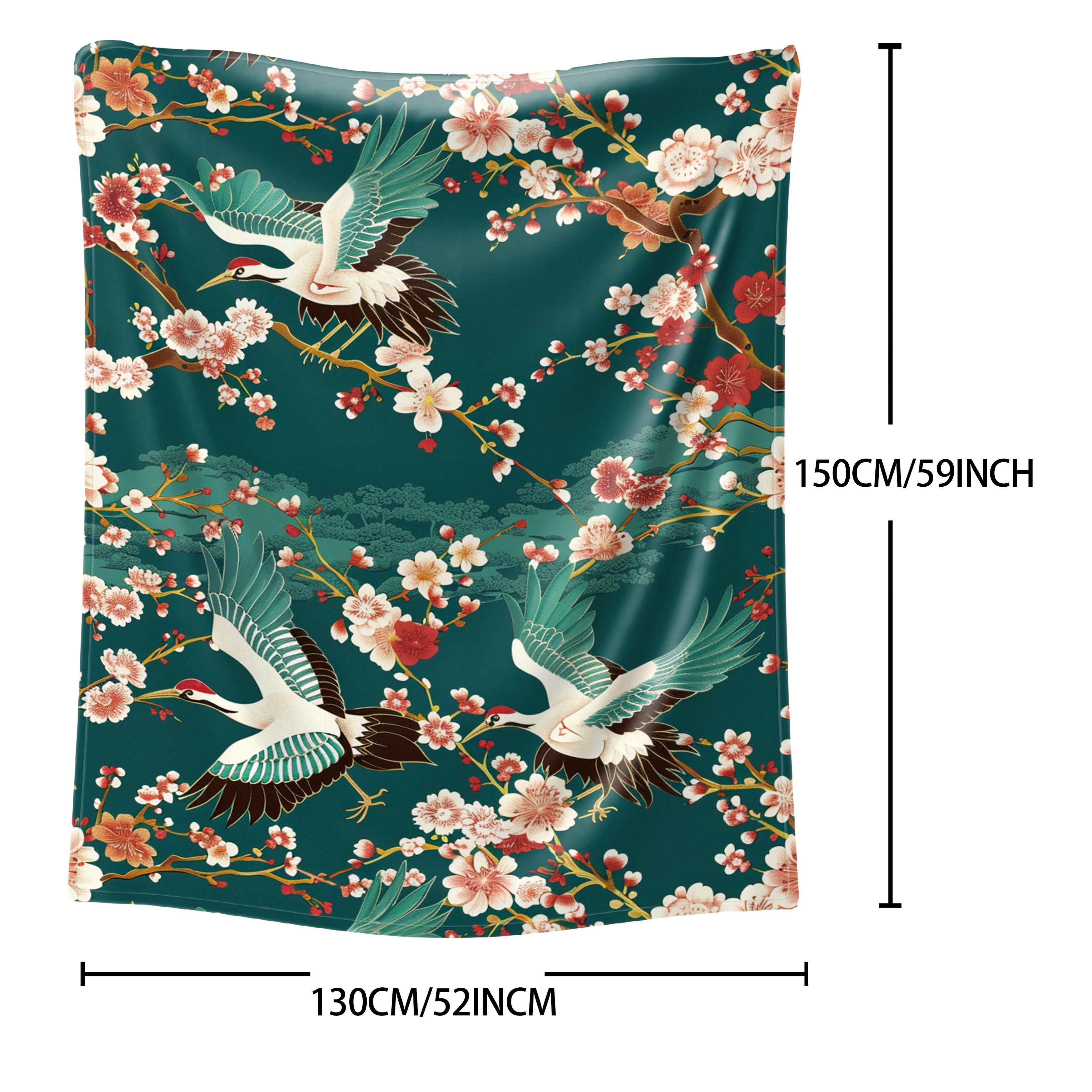 Japanese Crane & Floral Print  - Home Office Japandi recensie en prijs