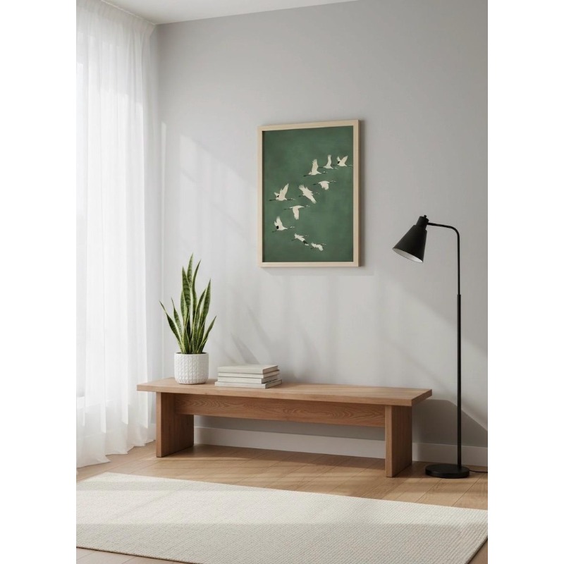 1pc Japandi Crane Vintage Love - Home Office Japandi recensie en prijs