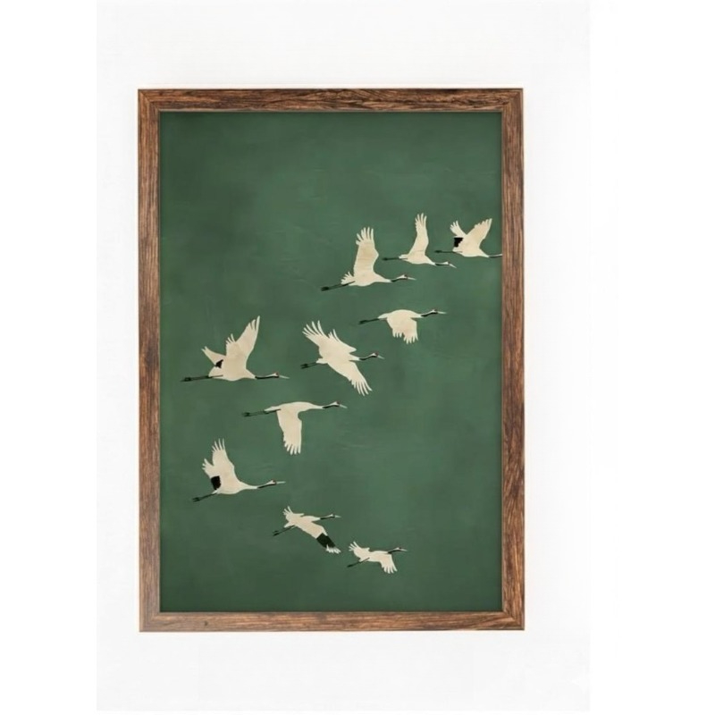 1pc Japandi Crane Vintage Love - Home Office Japandi recensie en prijs