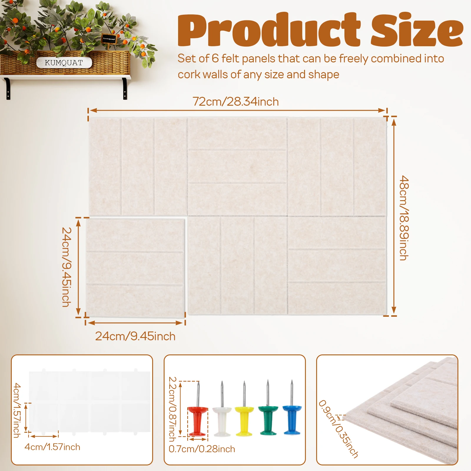 6/12 Pcs Felt Bulletin Board T - Home Office Alternative recensie en prijs