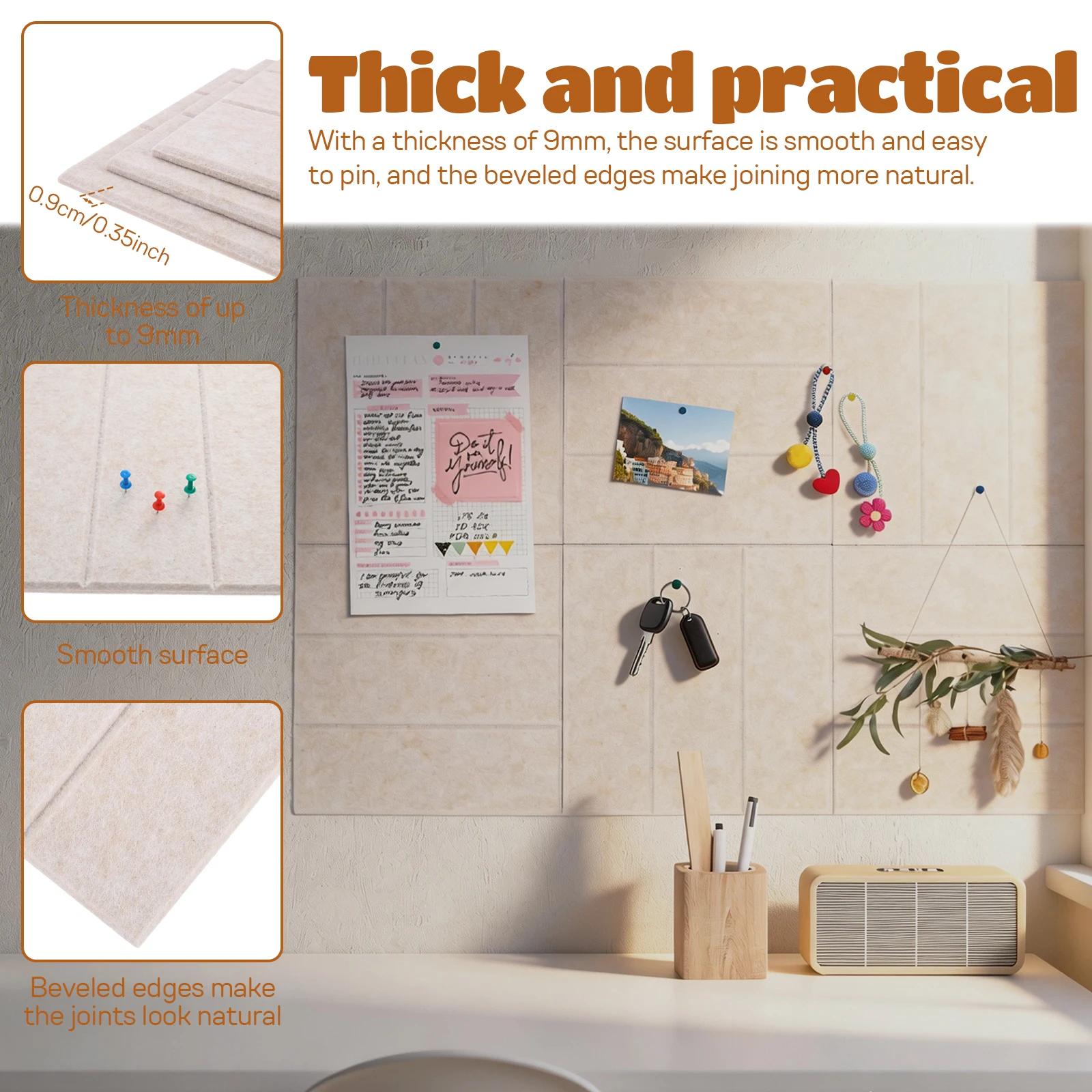 6/12 Pcs Felt Bulletin Board T - Home Office Alternative recensie en prijs