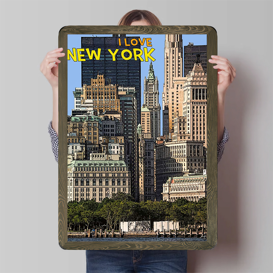 New York City Skyline Metal Wa - Home Office York recensie en prijs