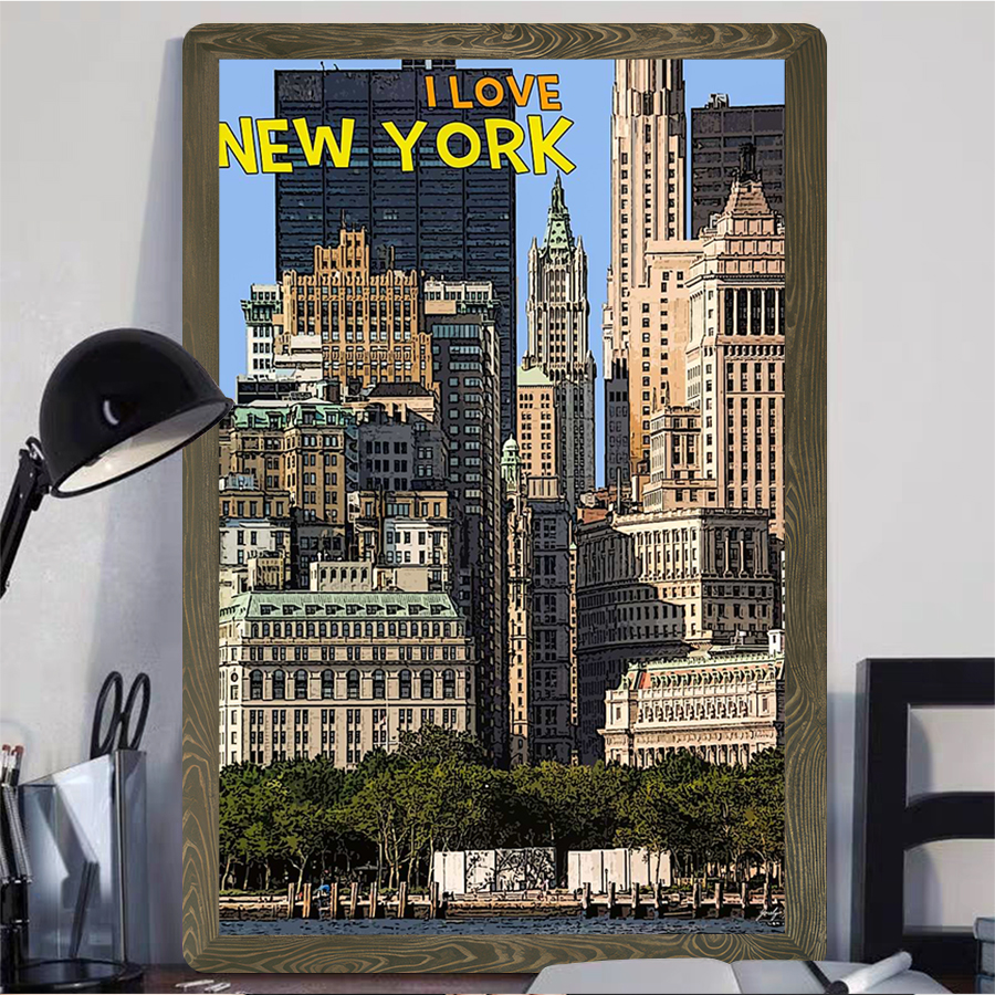 New York City Skyline Metal Wa - Home Office York recensie en prijs