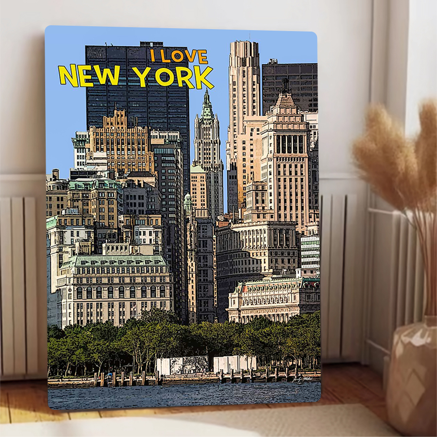 New York City Skyline Metal Wa - Home Office York recensie en prijs