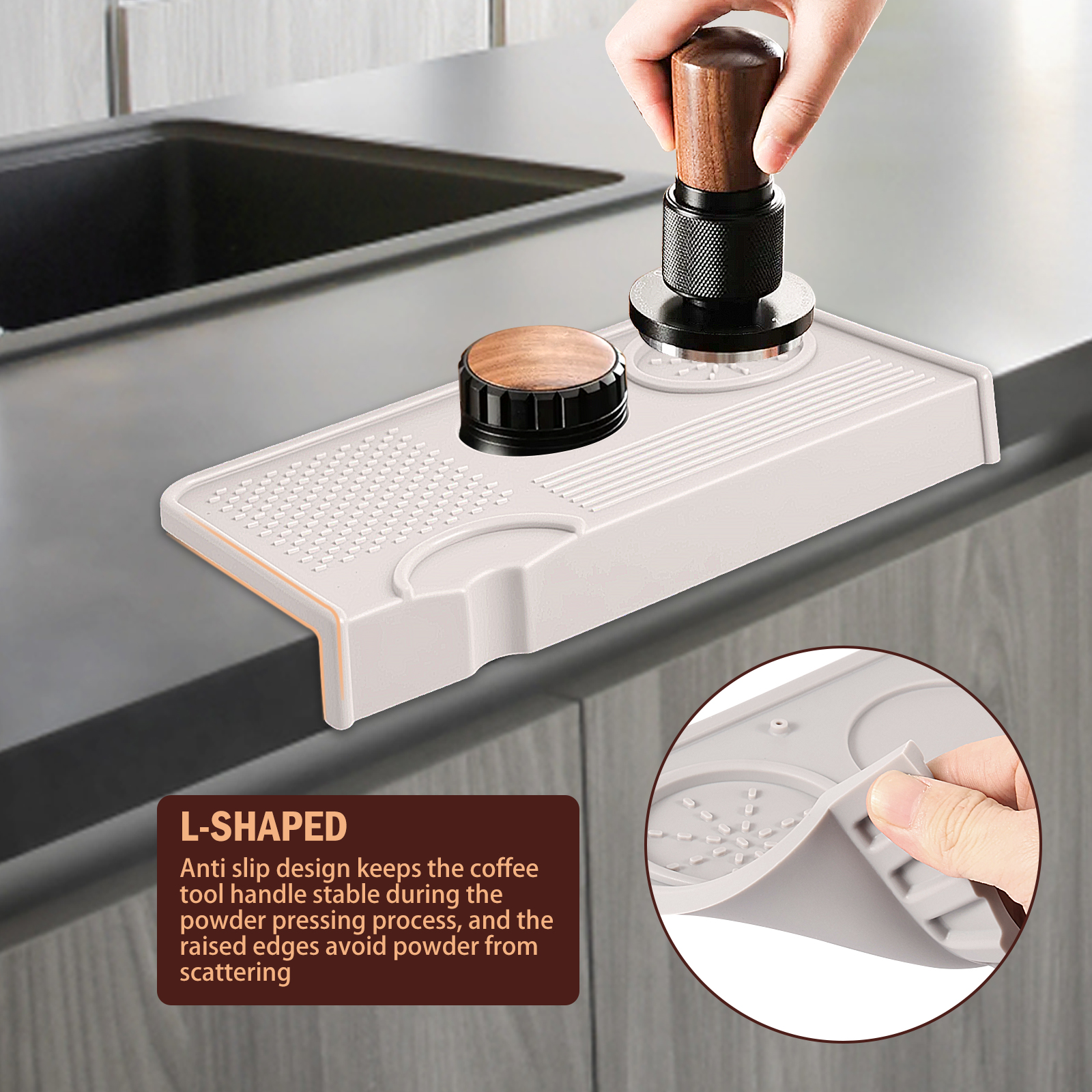 Espresso Tamping Station Silic - Home Office Studio recensie en prijs
