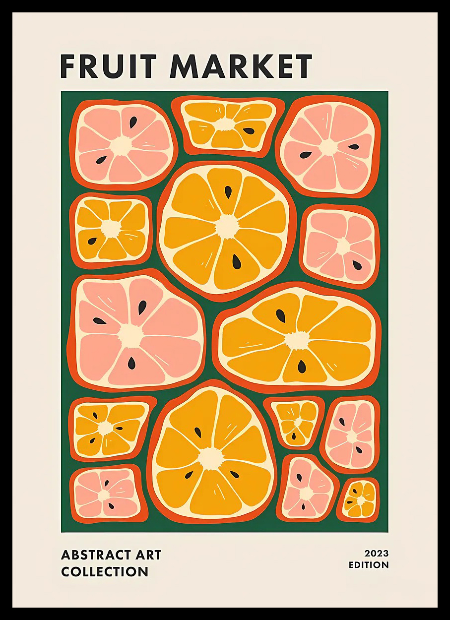Japanese FRUIT MARKET Canvas P - Home Office Japandi recensie en prijs