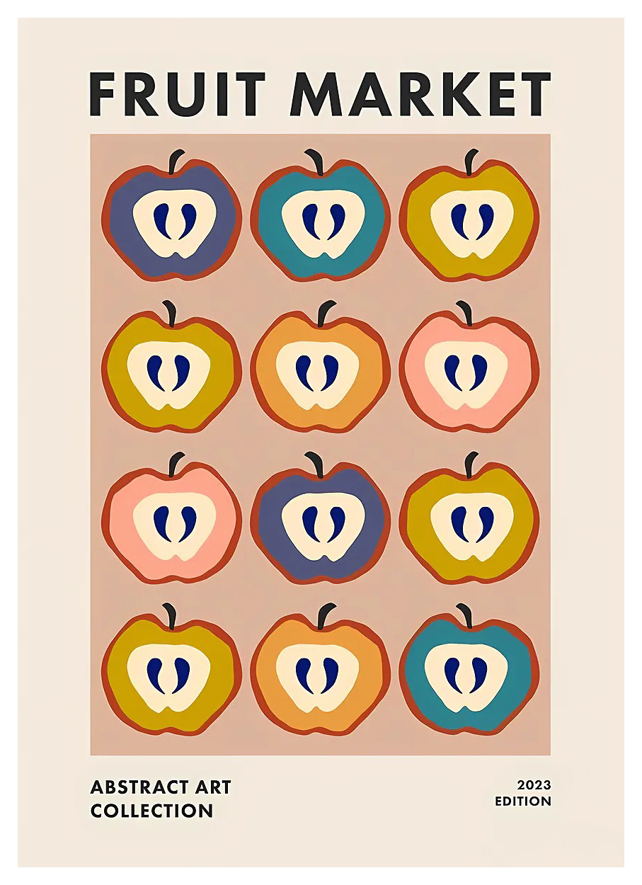 Japanese FRUIT MARKET Canvas P - Home Office Japandi recensie en prijs