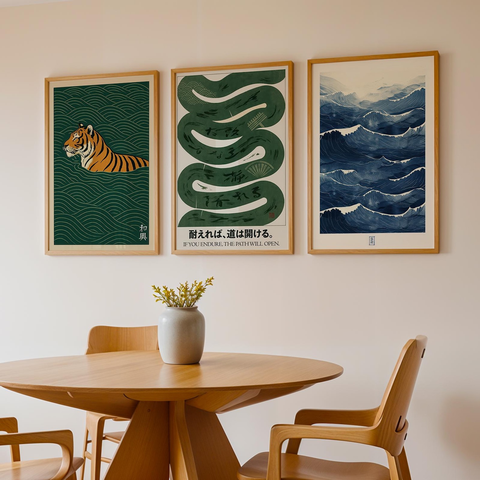3pcs/set Japanese Canvas Wall  - Home Office Japandi recensie en prijs