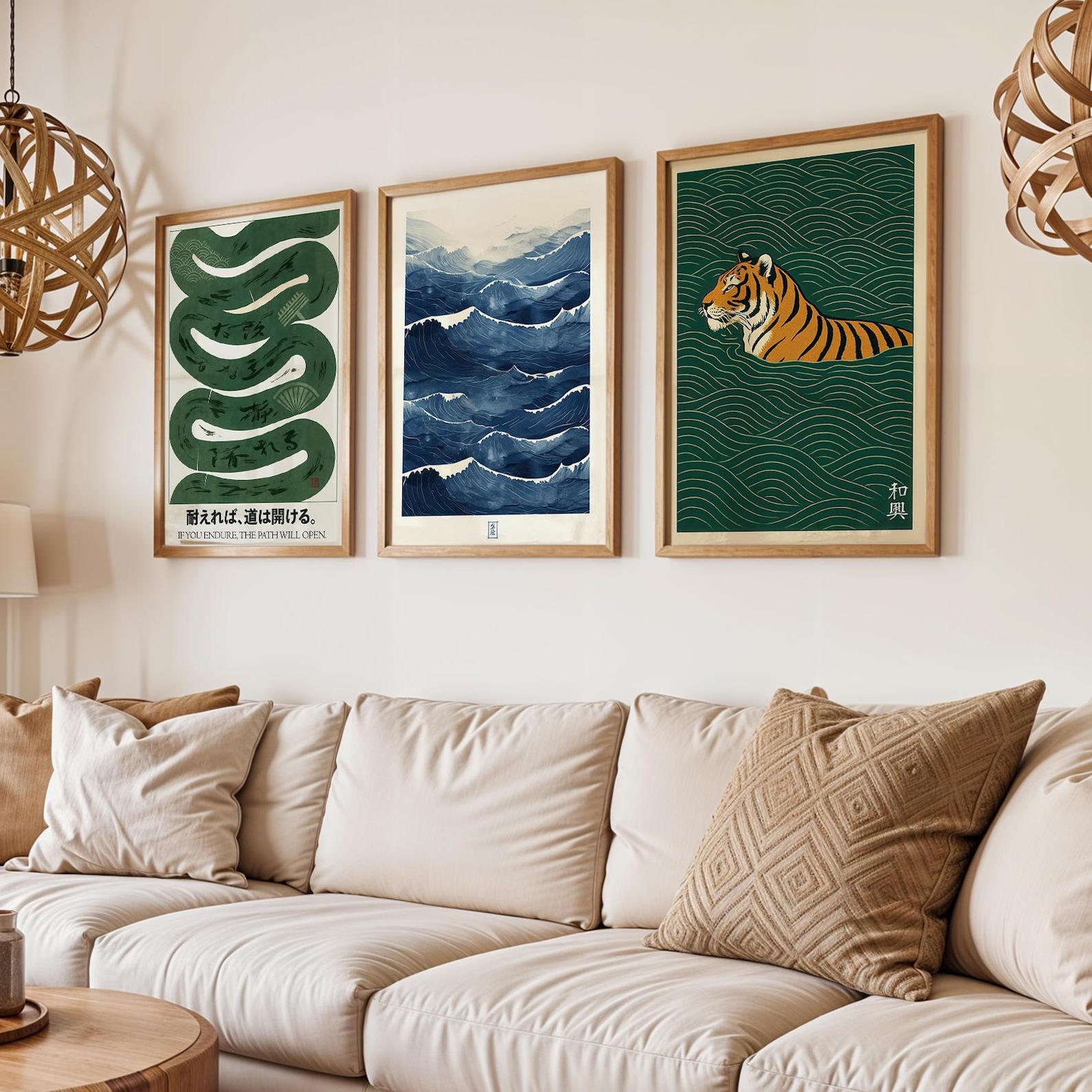 3pcs/set Japanese Canvas Wall  - Home Office Japandi recensie en prijs