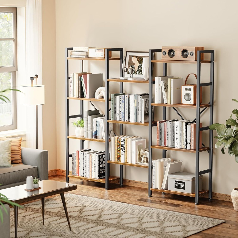Triple Bookshelf with 11 Open  - Home Office Free recensie en prijs