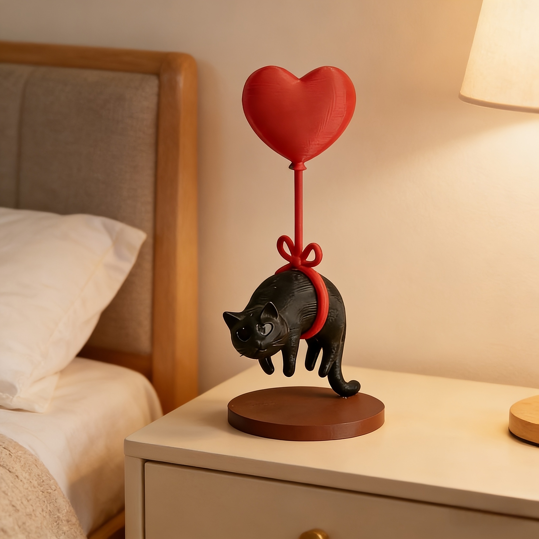 Floating Cat w/ Heart Balloon  - Home Office Bookshelves recensie en prijs