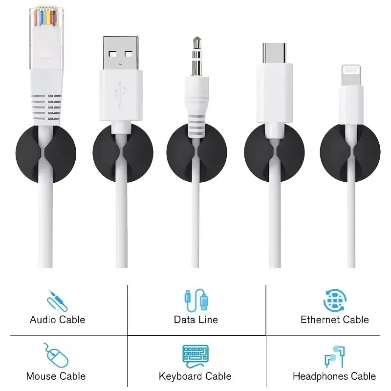 5/50Pcs Cable Clip Winder Orga - Home Office Organization recensie en prijs