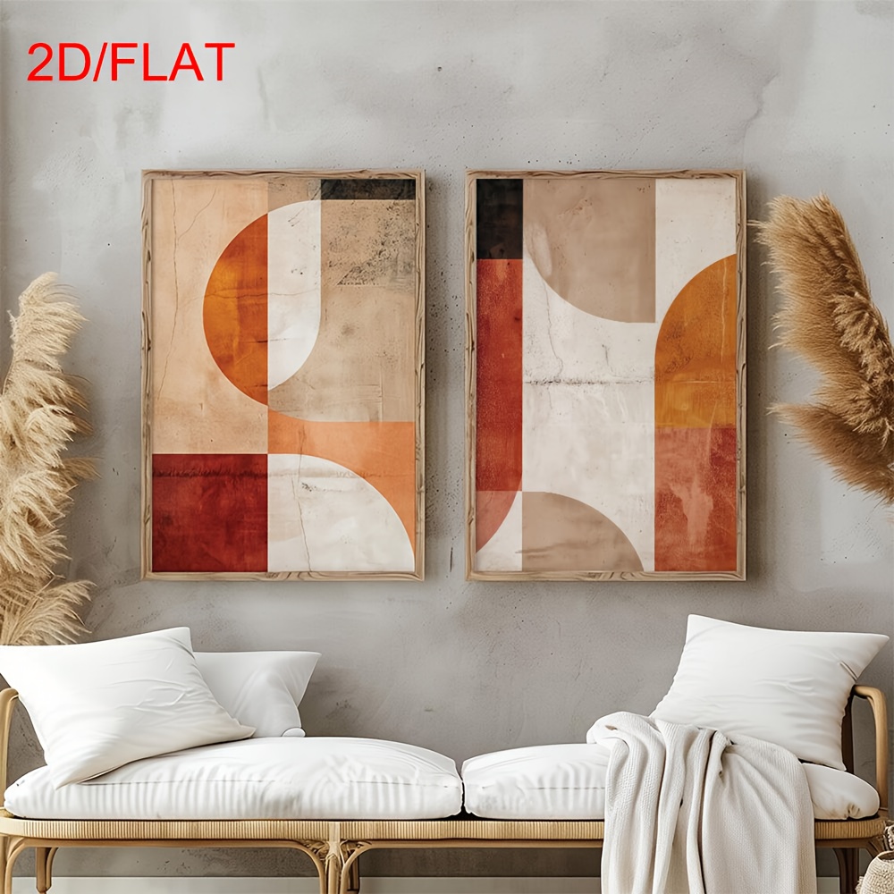 2D/Flat 2pcs Geometric Abstrac - Home Office Japandi recensie en prijs