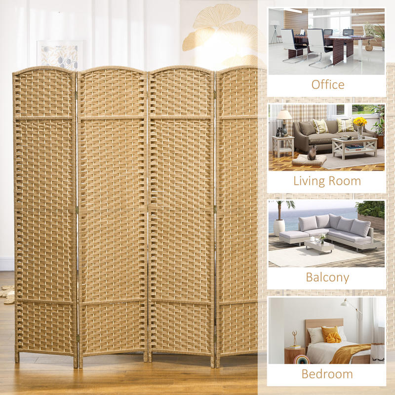 HOMCOM Folding Room Divider Sc - Home Office Free recensie en prijs