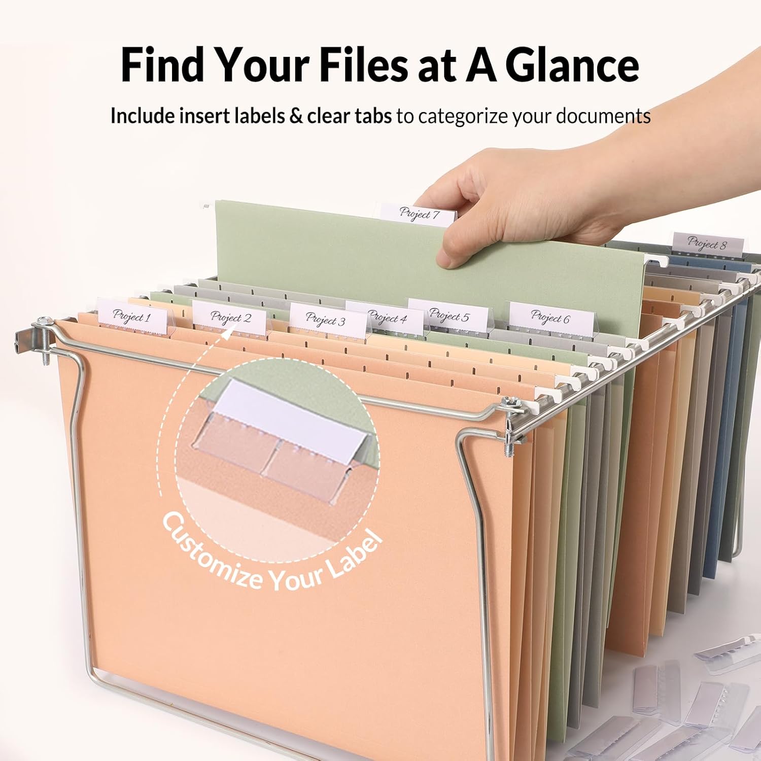Hanging File Folders 6 Pack, L - Home Office Organization recensie en prijs