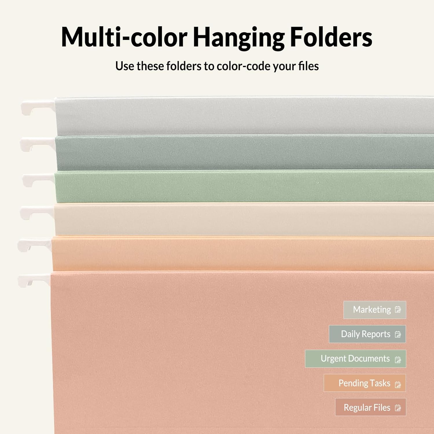 Hanging File Folders 6 Pack, L - Home Office Organization recensie en prijs