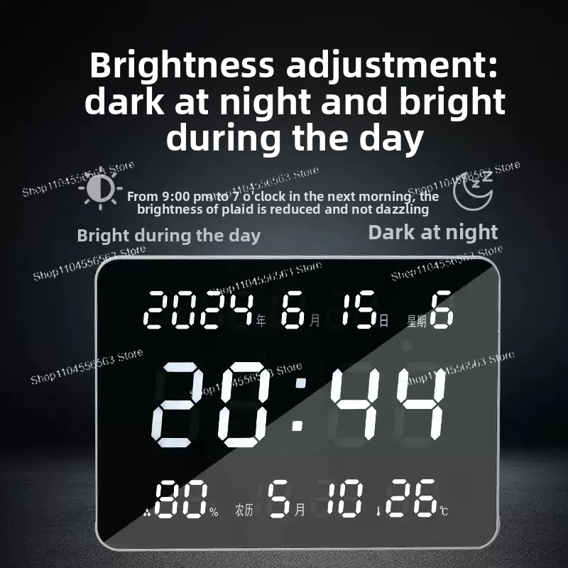 Digital Wall Clock with LED Di - Home Office Updates recensie en prijs