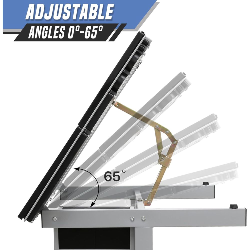 Adjustable Glass Top Dining Ta - Home Office Free recensie en prijs