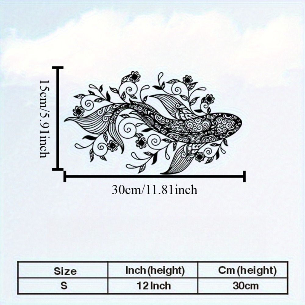 1pc Vintage Koi Fish Metal Wal - Home Office Studio recensie en prijs