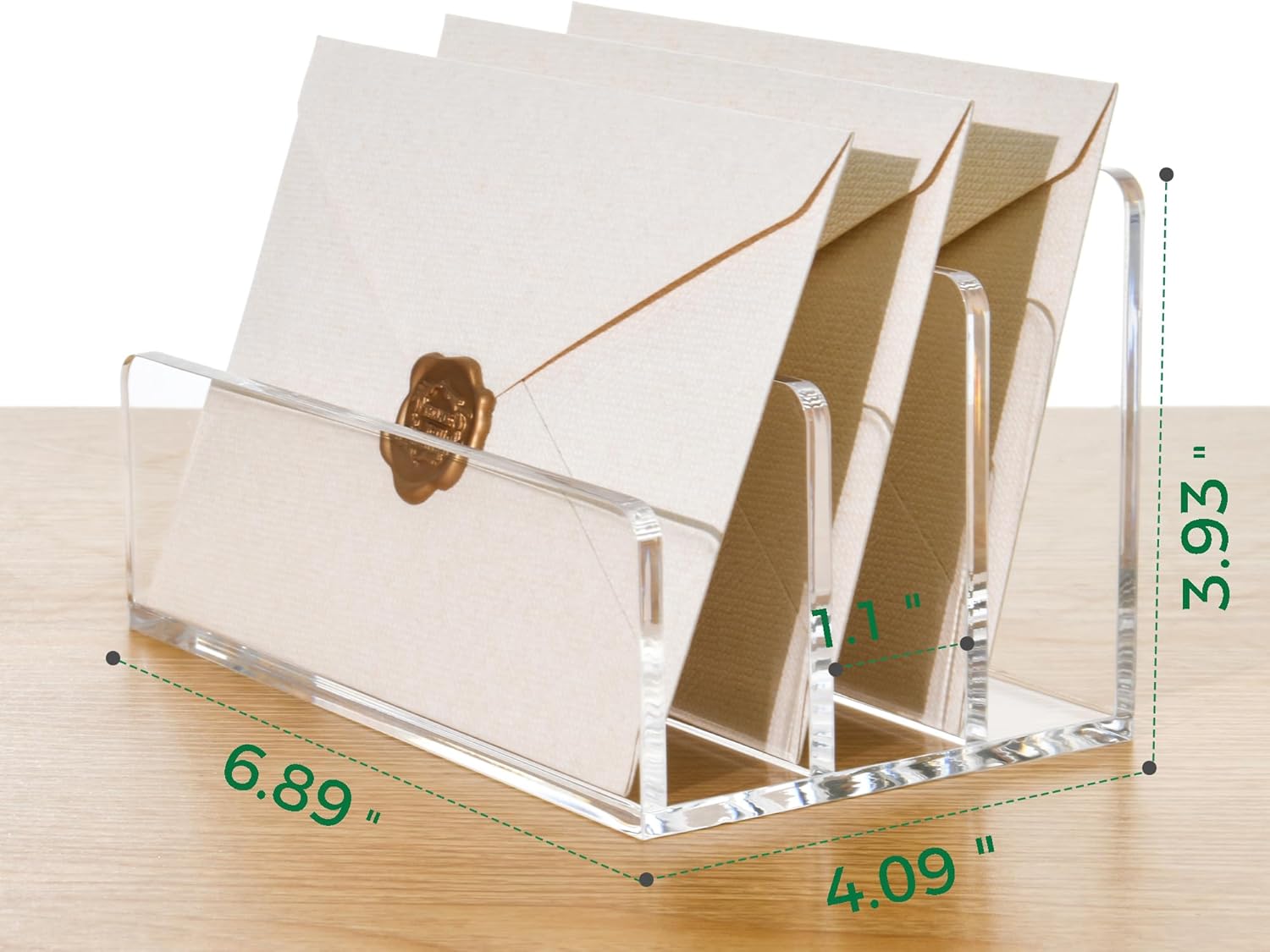 Clear Acrylic Mail Holder with - Home Office Organization recensie en prijs