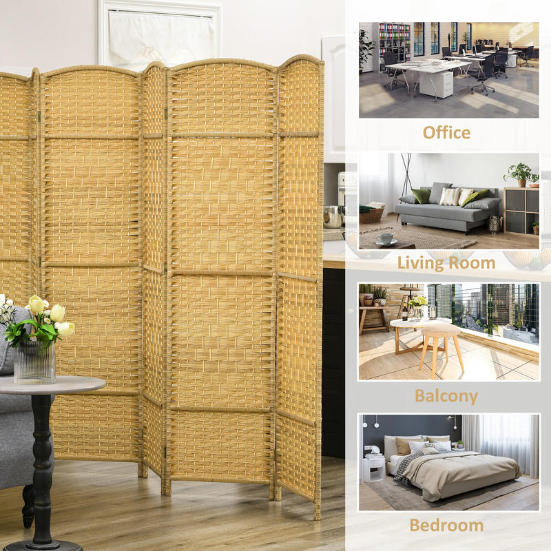 HOMCOM Folding Room Divider Sc - Home Office Free recensie en prijs