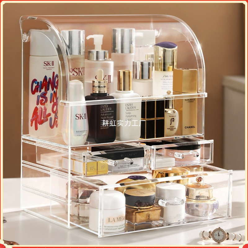 Clear Covered Makeup Storage C - Home Office Desk With Drawers recensie en prijs