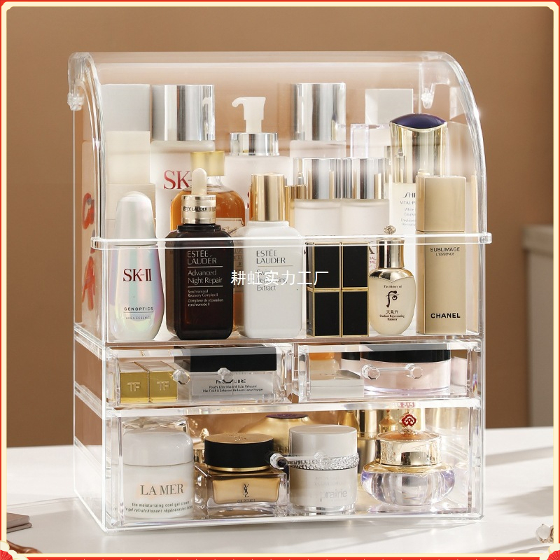 Clear Covered Makeup Storage C - Home Office Desk With Drawers recensie en prijs