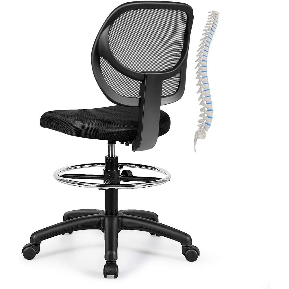 Ergonomic Black Mesh Swivel Of - Home Office Free recensie en prijs