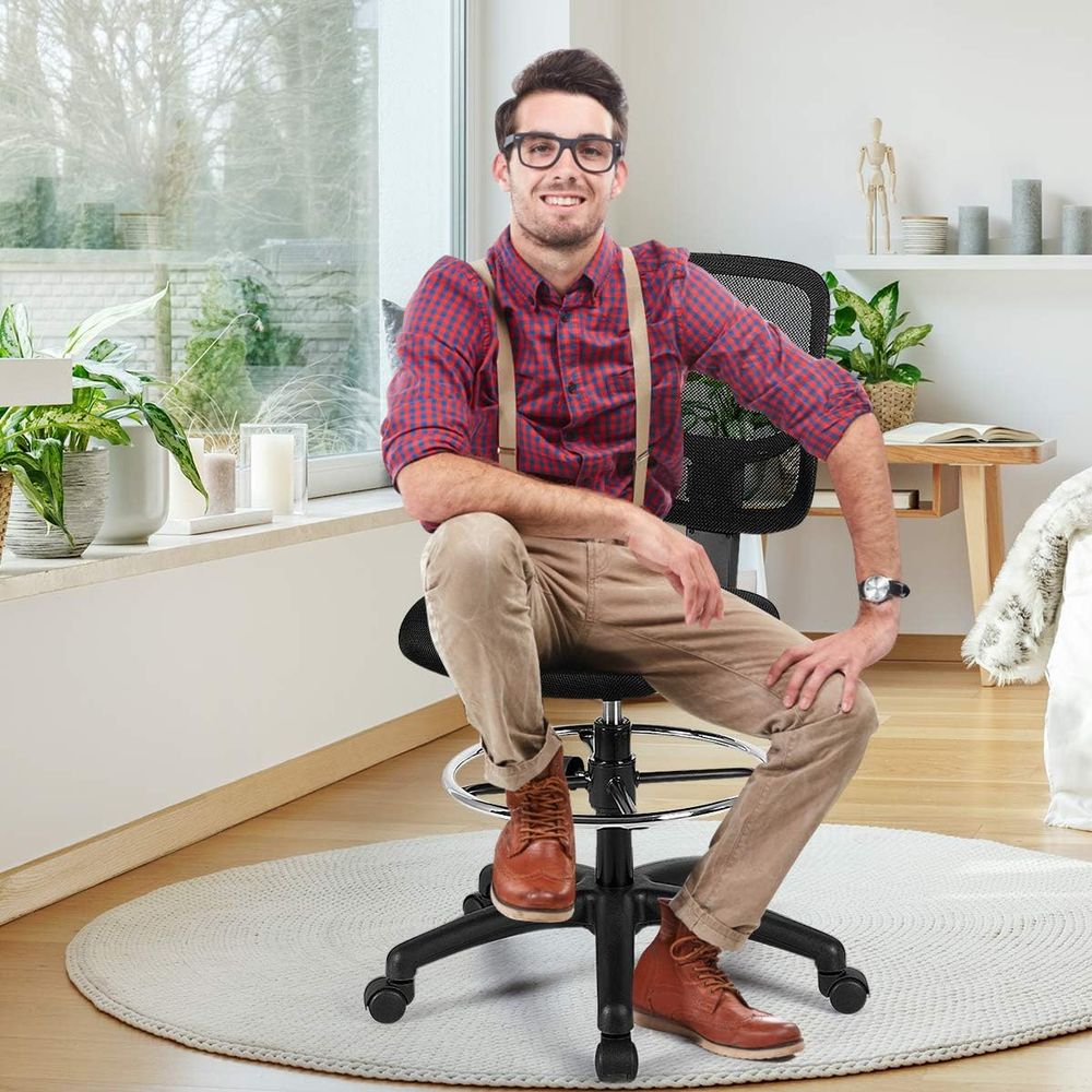 Ergonomic Black Mesh Swivel Of - Home Office Free recensie en prijs