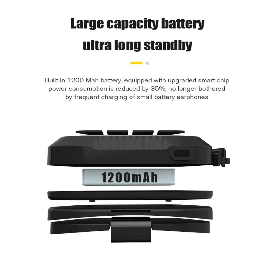 1200mAh Motorcycle Helmet Wire - Home Office Headset recensie en prijs
