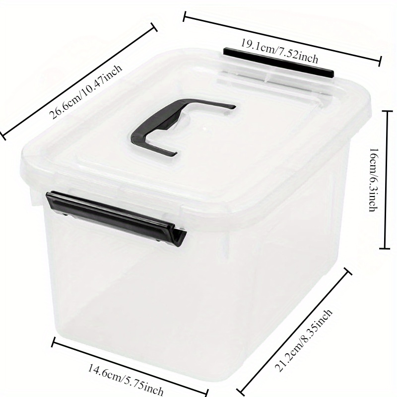 3/6-Pack Clear Plastic Storage - Home Office Organization recensie en prijs