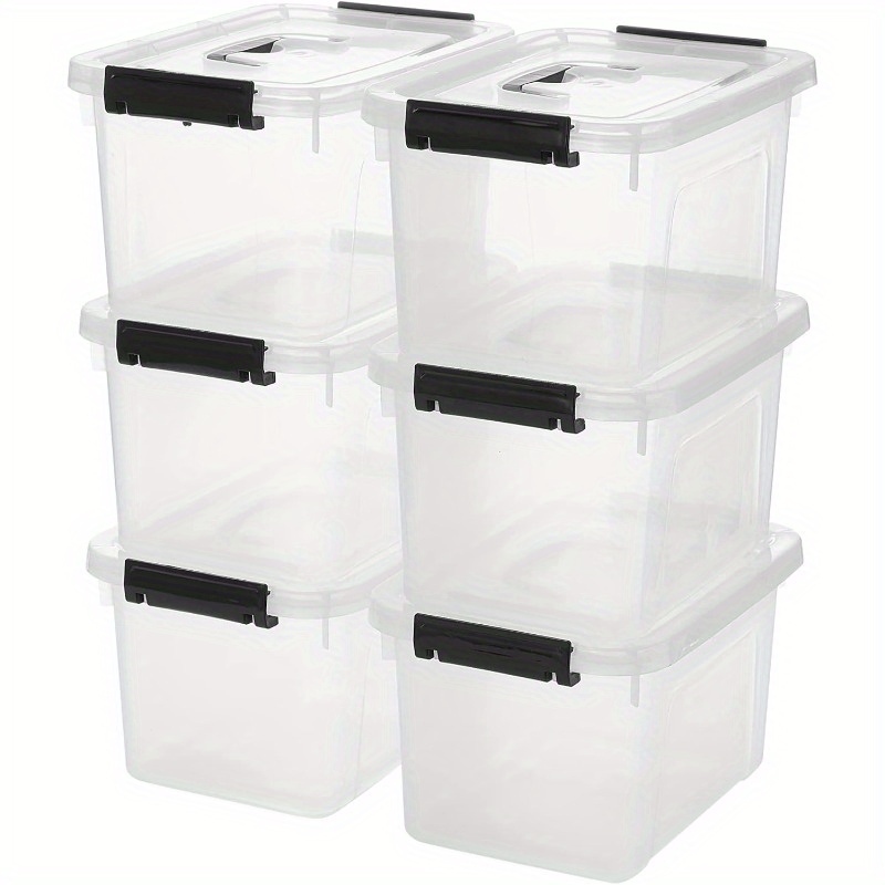 3/6-Pack Clear Plastic Storage - Home Office Organization recensie en prijs
