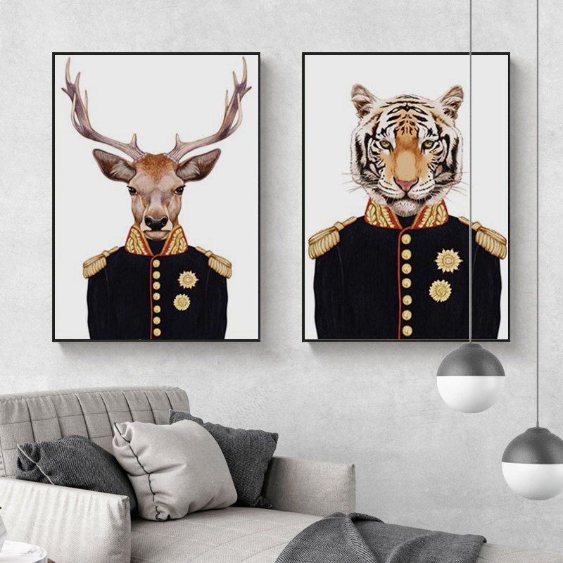 Vintage General Animals Canvas - Home Office York recensie en prijs