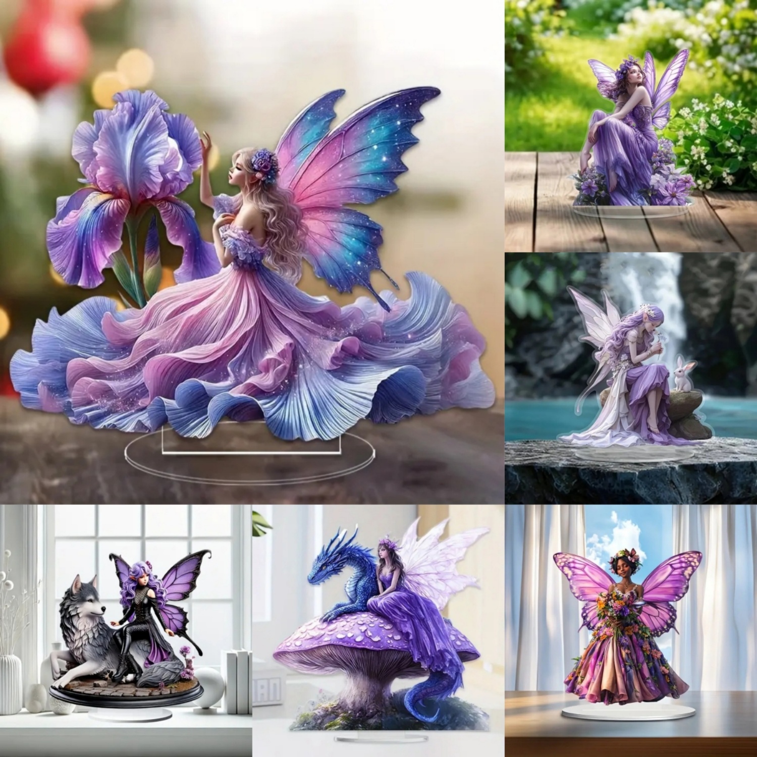 Fairy Statue,2D Flat Acrylic P - Home Office Studio recensie en prijs