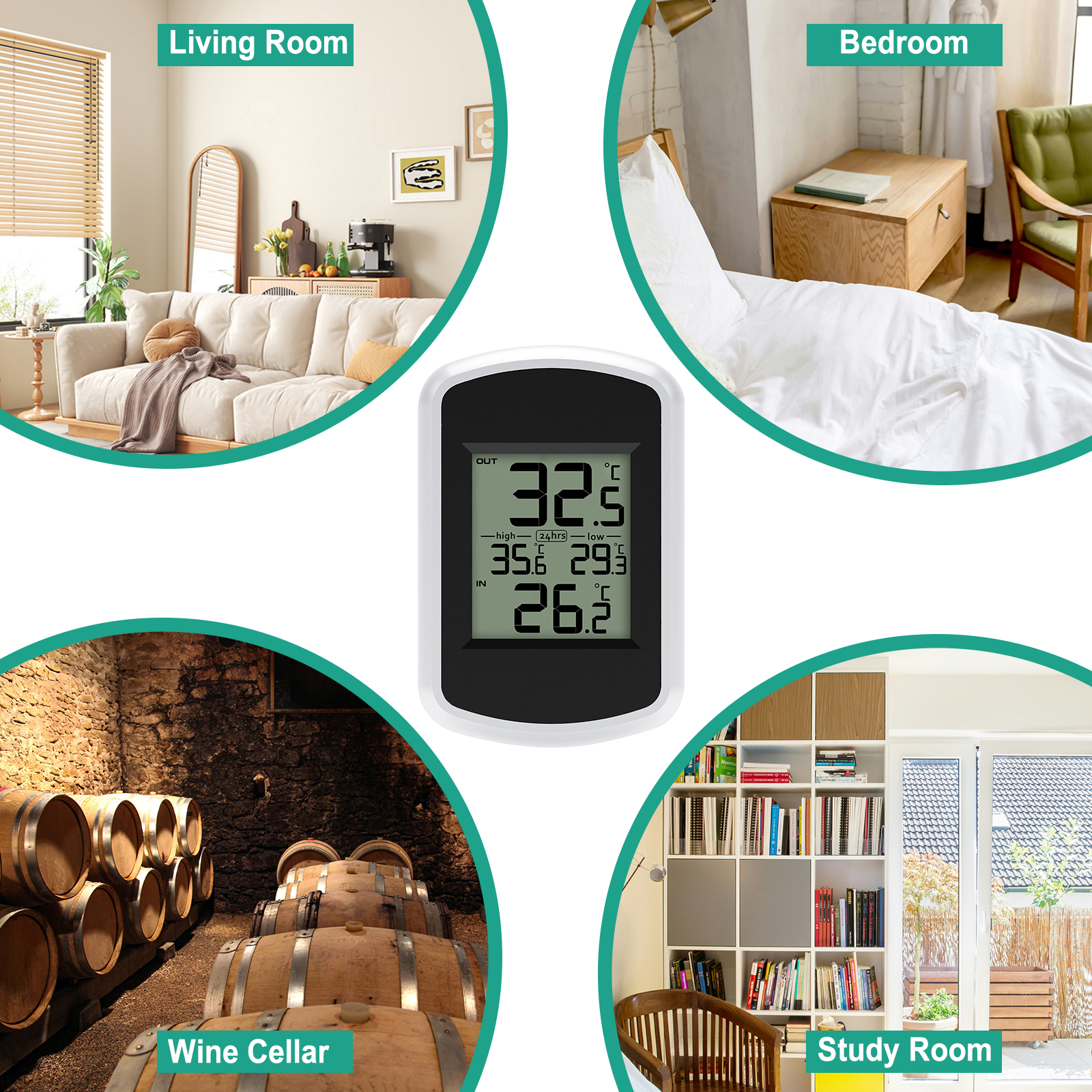 Wireless Digital Thermometer - - Home Office Updates recensie en prijs