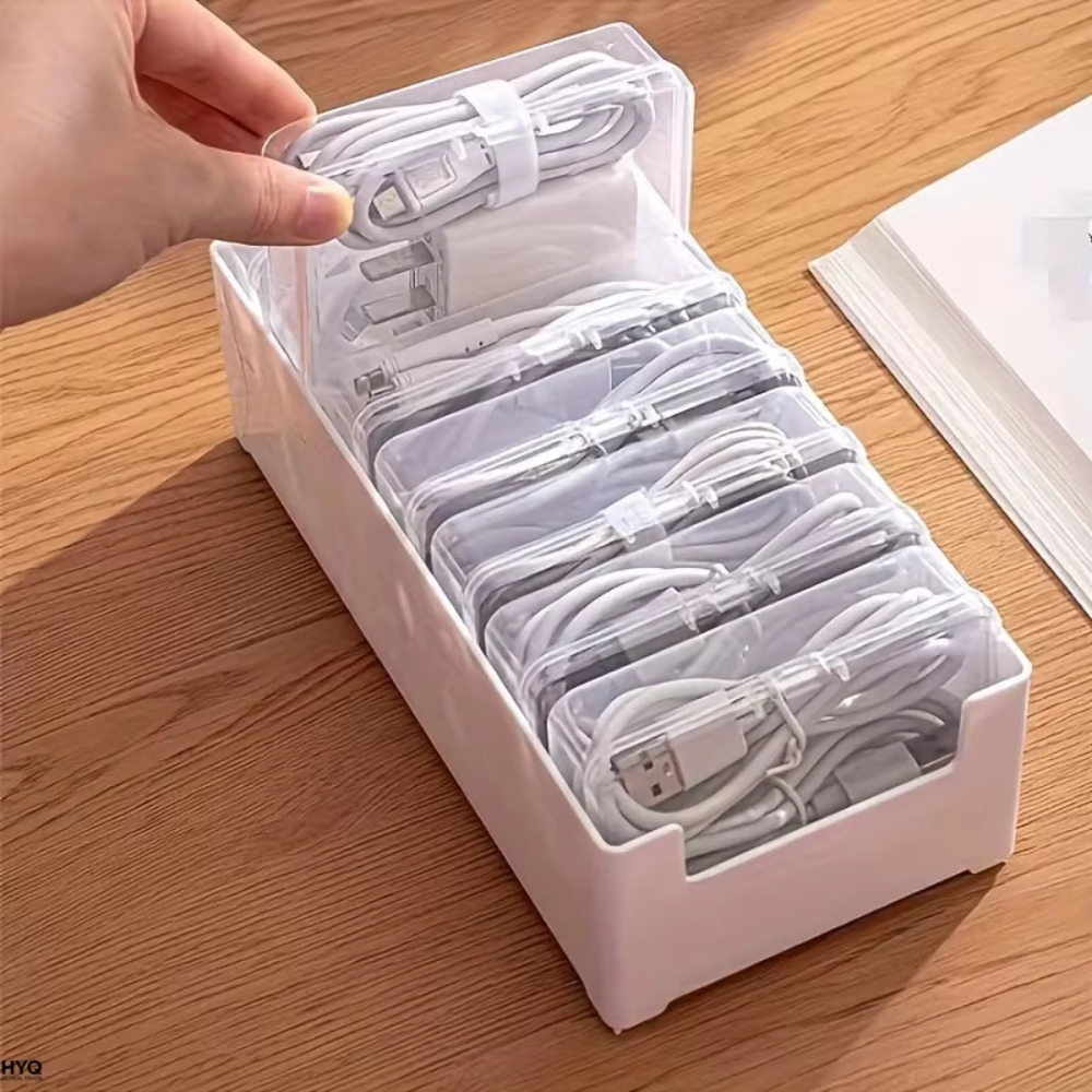 1PC Data Cable Storage Box wit - Home Office Organization recensie en prijs
