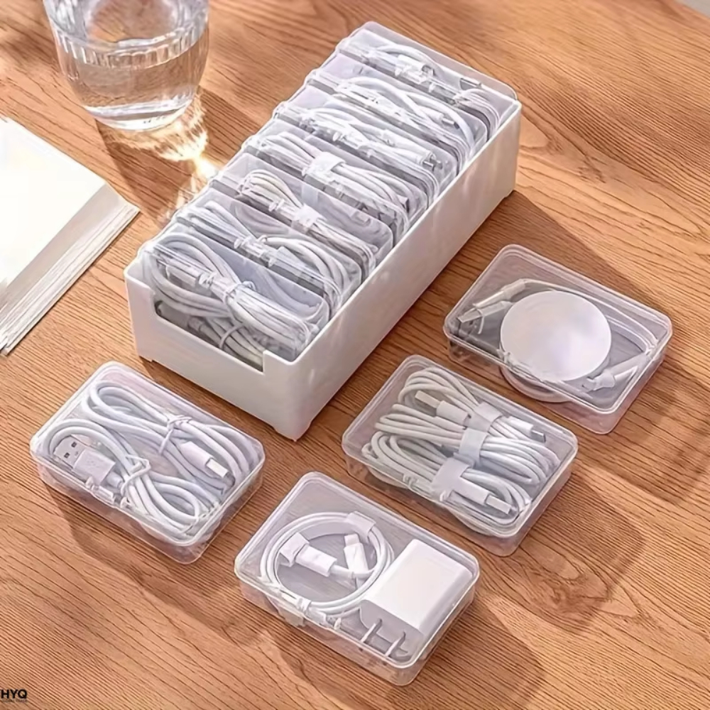 1PC Data Cable Storage Box wit - Home Office Organization recensie en prijs