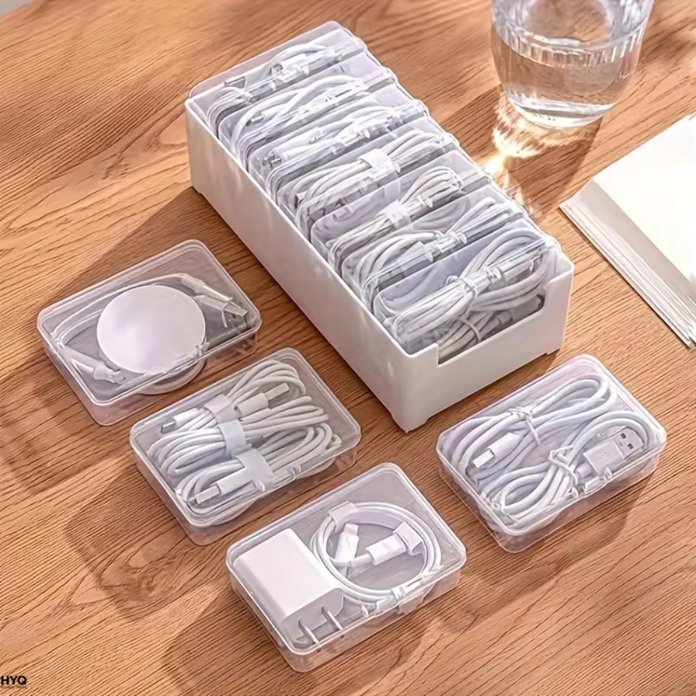 1PC Data Cable Storage Box wit - Home Office Organization recensie en prijs