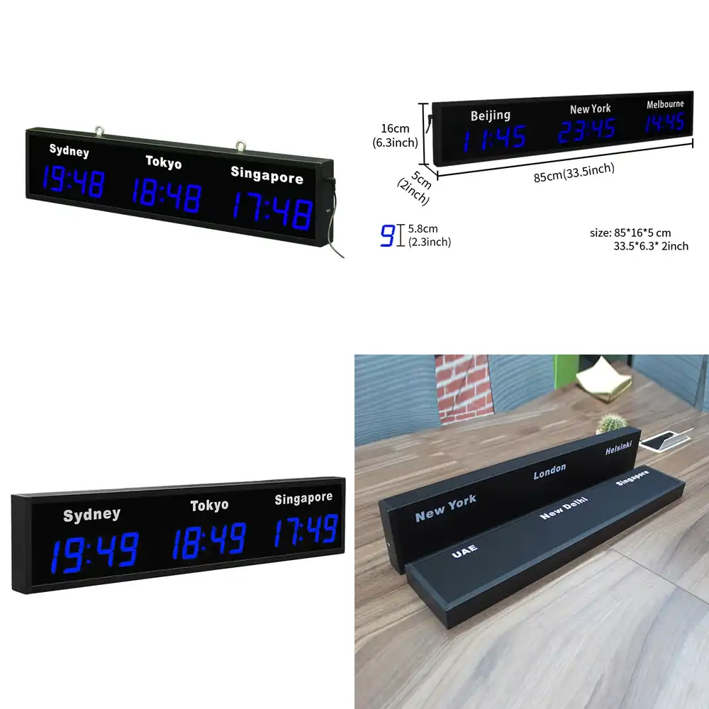 CP034 Digital World Wall Clock - Home Office Updates recensie en prijs
