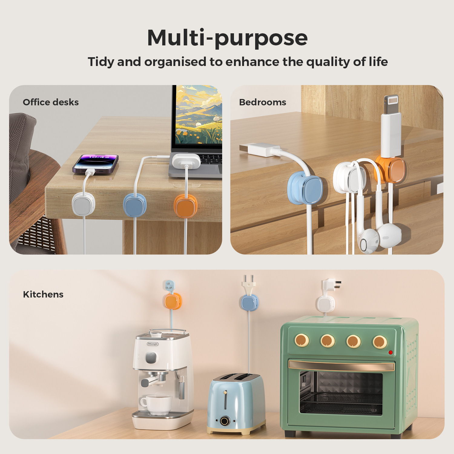 adhesive cable organizer Cable - Home Office Organization recensie en prijs