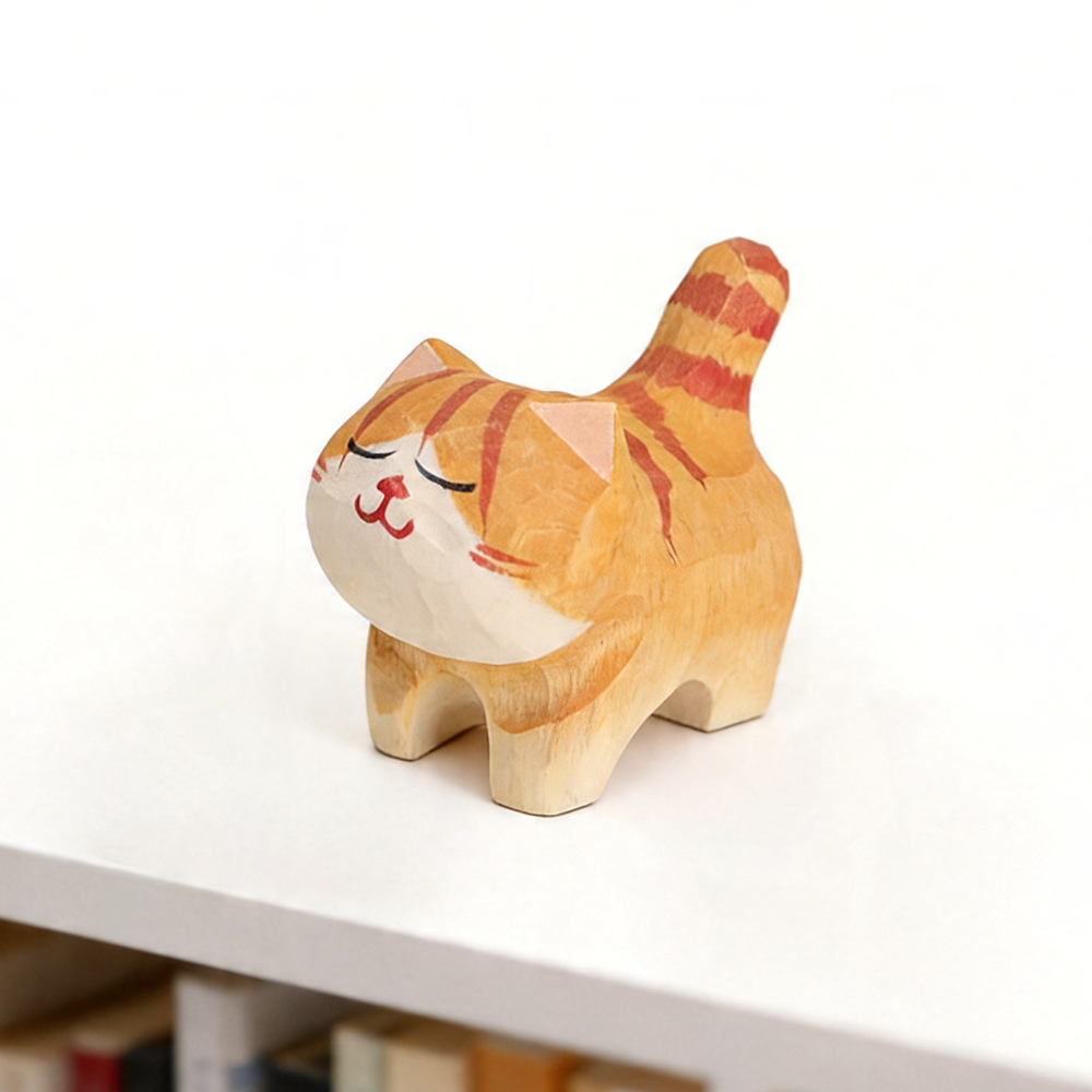 Cute Golden Gradient Cat Figur - Home Office Freelancer recensie en prijs