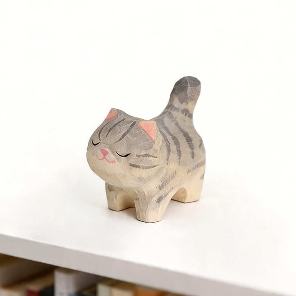 Cute Golden Gradient Cat Figur - Home Office Freelancer recensie en prijs